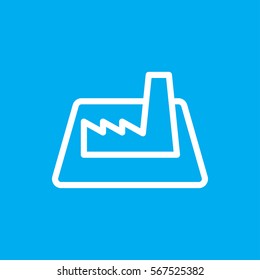 factory icon illustration isolated vector sign symbol