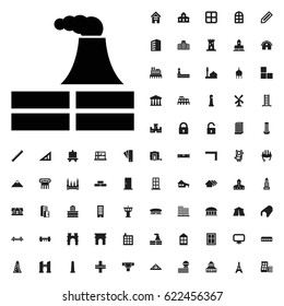 Factory icon illustration isolated vector sign symbol. architecture icons vector set. on white background