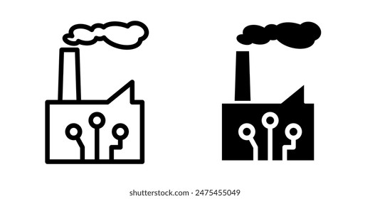 Factory icon illustration vector design