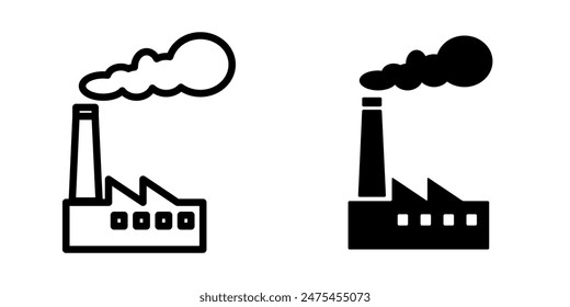 Diseño de Vector de ilustración de icono de fábrica