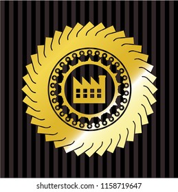 factory icon inside shiny emblem