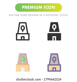 icono de fábrica aislado en fondo blanco. para el diseño de su sitio web, logotipo, aplicación, interfaz de usuario. Ilustración gráfica vectorial y trazo editable. EPS 10.