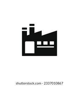 Factory icon isolated on white background