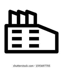factory icon isolated sign symbol vector illustration - high quality black style vector icons
