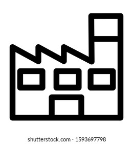 factory icon isolated sign symbol vector illustration - high quality black style vector icons
