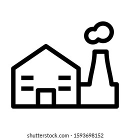factory icon isolated sign symbol vector illustration - high quality black style vector icons
