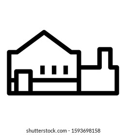 factory icon isolated sign symbol vector illustration - high quality black style vector icons
