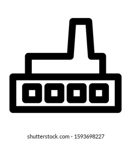 factory icon isolated sign symbol vector illustration - high quality black style vector icons
