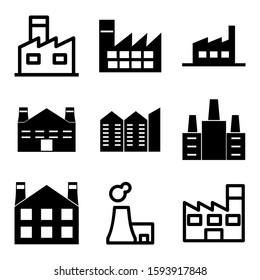 factory icon isolated sign symbol vector illustration - Collection of high quality black style vector icons
