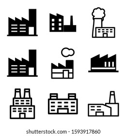 factory icon isolated sign symbol vector illustration - Collection of high quality black style vector icons

