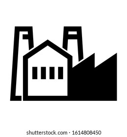 factory icon isolated sign symbol vector illustration - high quality black style vector icons

