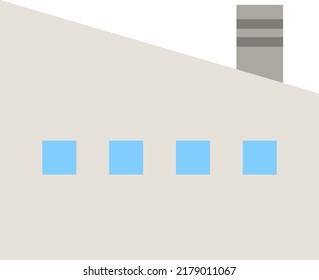 Factory icon isolated vector illustration.