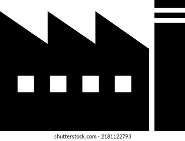 Factory icon isolated vector illustration.