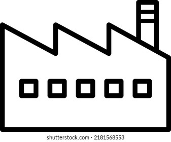 Factory icon isolated vector illustration.
