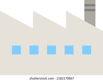 Factory icon isolated vector illustration.