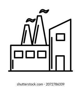 factory icon or logo isolated on white background sign symbol vector illustration - Collection of high quality black style vector icons