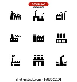 factory icon or logo isolated sign symbol vector illustration - Collection of high quality black style vector icons
