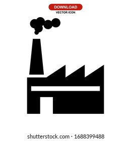 factory icon or logo isolated sign symbol vector illustration - high quality black style vector icons
