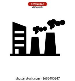 factory icon or logo isolated sign symbol vector illustration - high quality black style vector icons
