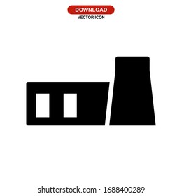 factory icon or logo isolated sign symbol vector illustration - high quality black style vector icons

