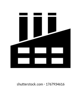 icono de fábrica o logotipo símbolo de signo aislado ilustración vectorial ilustración de alta calidad estilo negro vectores iconos
