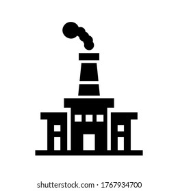 icono de fábrica o logotipo símbolo de signo aislado ilustración vectorial ilustración de alta calidad estilo negro vectores iconos
