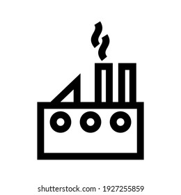 factory icon or logo isolated sign symbol vector illustration - high quality black style vector icons

