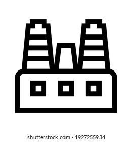 factory icon or logo isolated sign symbol vector illustration - high quality black style vector icons
