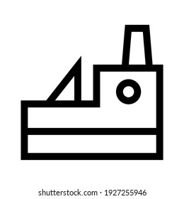 icono de fábrica o logotipo símbolo de signo aislado ilustración vectorial ilustración de alta calidad estilo negro vectores iconos
