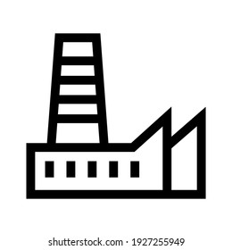 factory icon or logo isolated sign symbol vector illustration - high quality black style vector icons
