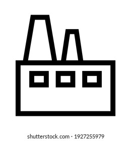 factory icon or logo isolated sign symbol vector illustration - high quality black style vector icons
