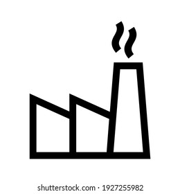 icono de fábrica o logotipo símbolo de signo aislado ilustración vectorial ilustración de alta calidad estilo negro vectores iconos
