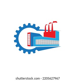 factory icon logo vector design template