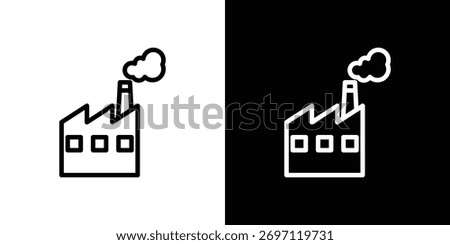 Factory icon Logo. Vector Illustration. EPS Illustration.