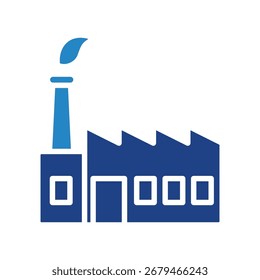 Factory Icon Mini Illustration Icon. Use For Modern Concept, Print, Ui, Ux Kit, Web And App Development. Vector Related To Office, Education, Examination And More