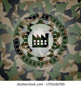 factory icon on camo pattern
