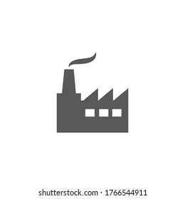 Factory icon on white background