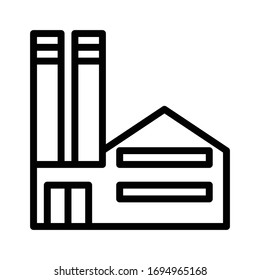 Factory icon outline vector design