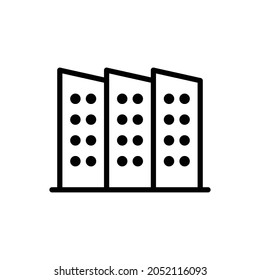 icono de fábrica, ilustración vectorial de icono de refinería