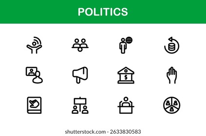 Factory Icon Set Representing Industry, Manufacturing, Machines, Production, and Automation Concepts in a Simple, Download-Ready Vector Format