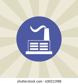factory icon. sign design. background