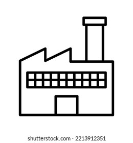 Factory icon. sign for mobile concept and web design. vector illustration