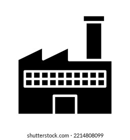 Factory icon. sign for mobile concept and web design. vector illustration