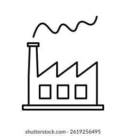 ícone de fábrica. sinal para conceito móvel e web design. ilustração vetorial
