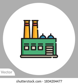 Factory icon sign vector,Symbol, logo illustration for web and mobile