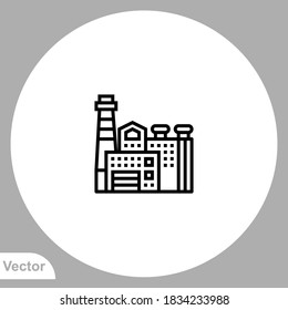 Factory icon sign vector,Symbol, logo illustration for web and mobile