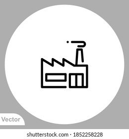 Factory icon sign vector,Symbol, logo illustration for web and mobile