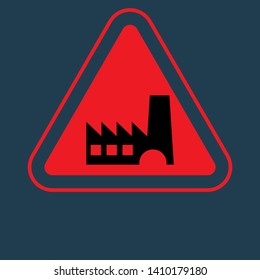 factory icon and sign.traffic sign