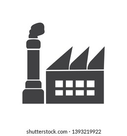 Factory icon. simple clean factory sign symbol -vector
