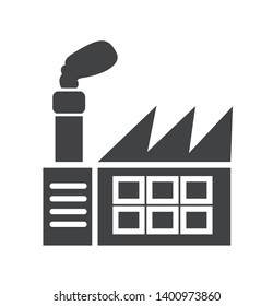Factory icon. simple clean factory sign symbol -vector illustration